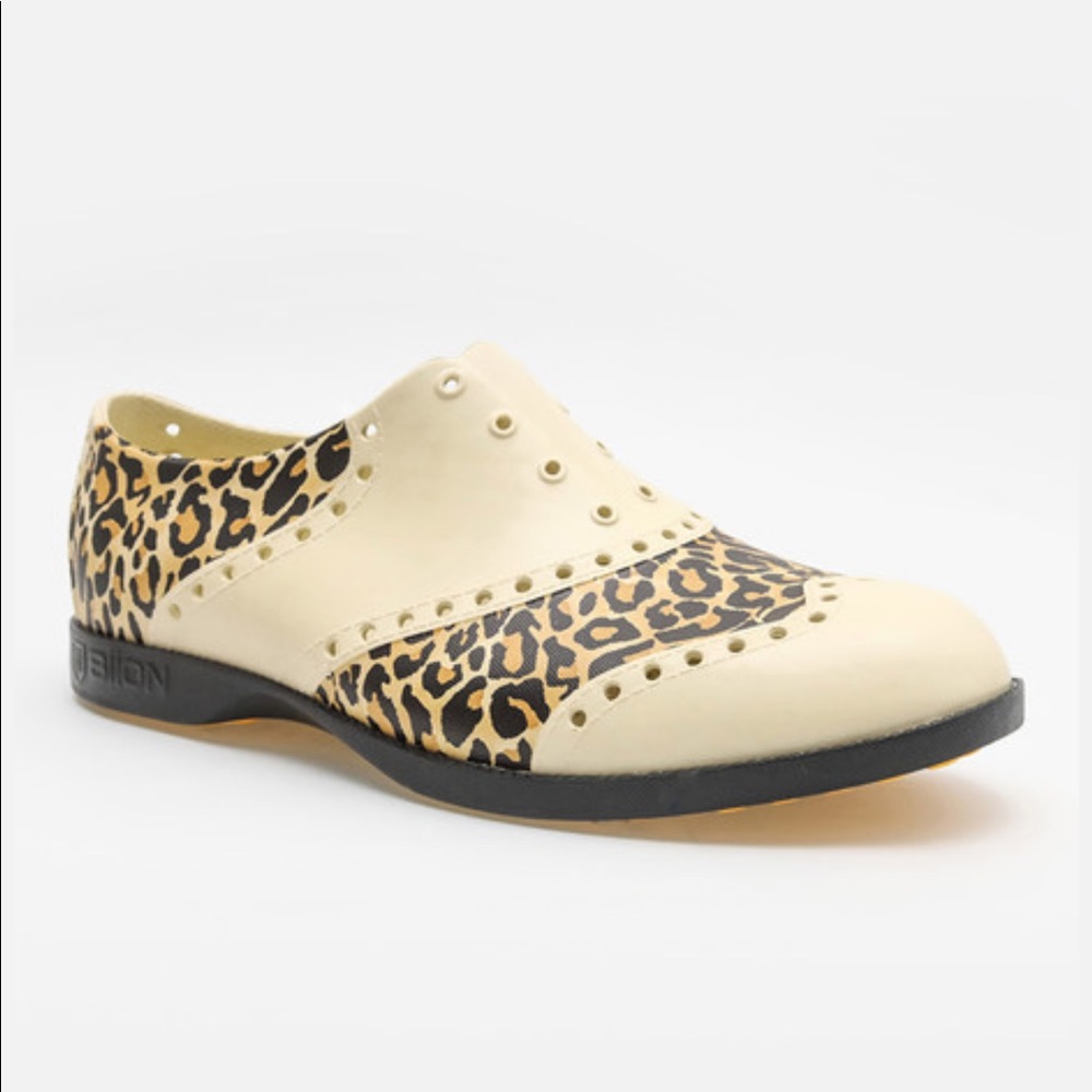 BIION LEOPARD OXFORD UNISEX GOLF AND BOAT SHOE
